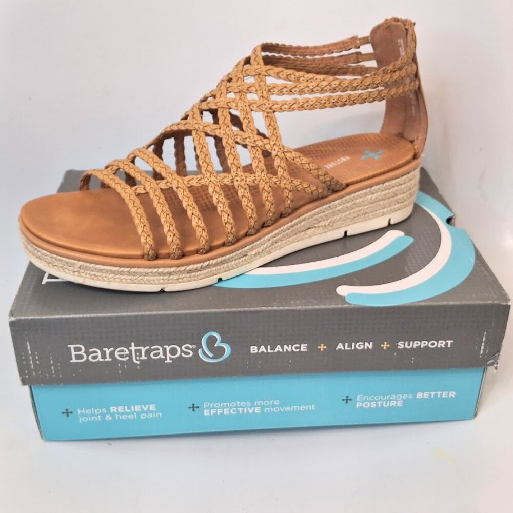 BARETRAPS Bessica NEW IN BOX Brown Gladiator Sandal Size 11 US